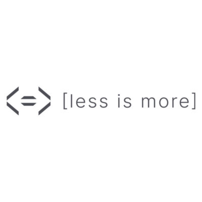 Less is more